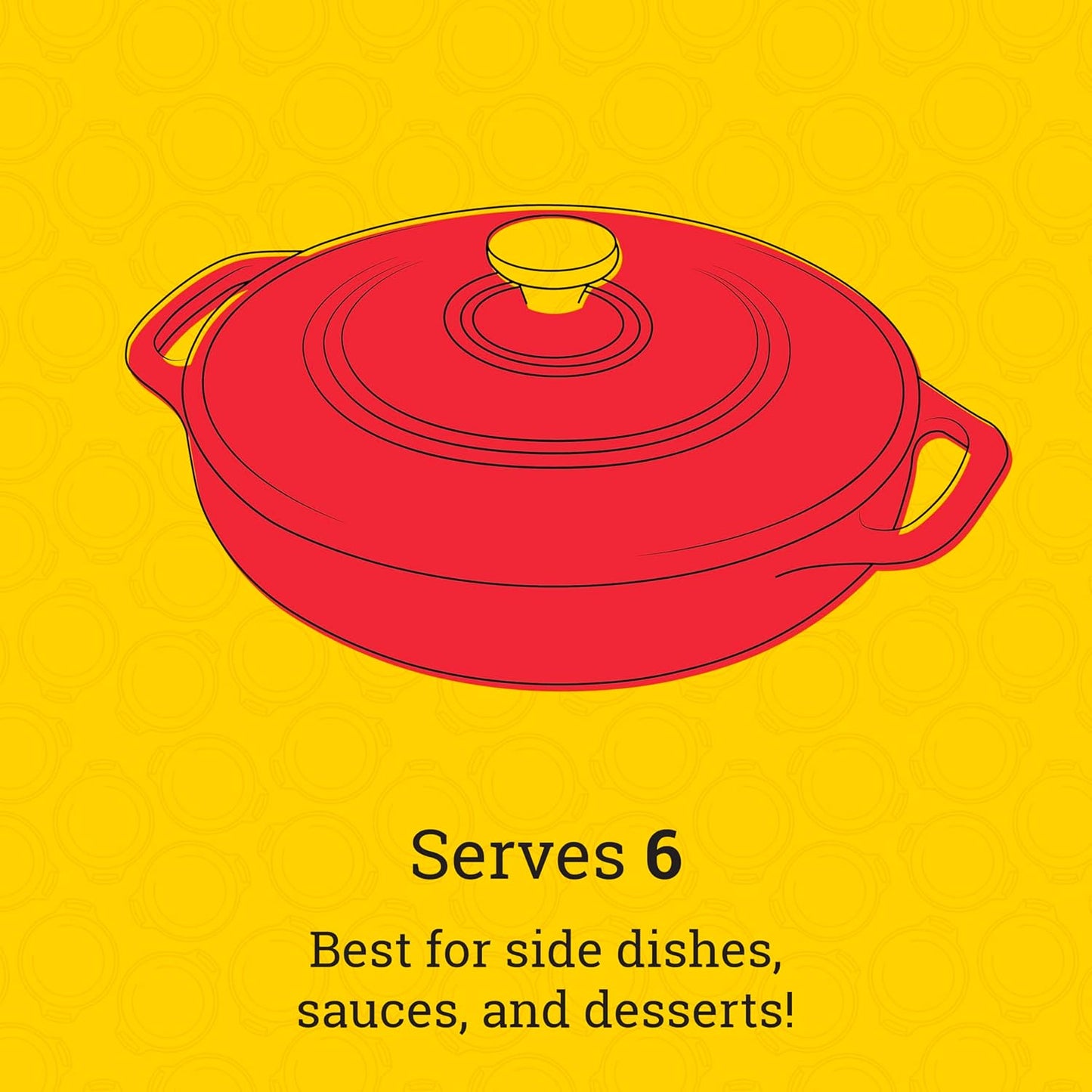 Essential Enamel Braiser 3.5 Quart - Refrigerator- & Oven-Safe up to 500° F - Heat-Retaining, Induction-Safe & Pfas-Free Enamel Cookware - Island Spice Red