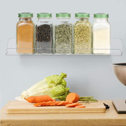Clear Acrylic Shelves 15" Invisible Floating Wall Mount Display Bookshelf
