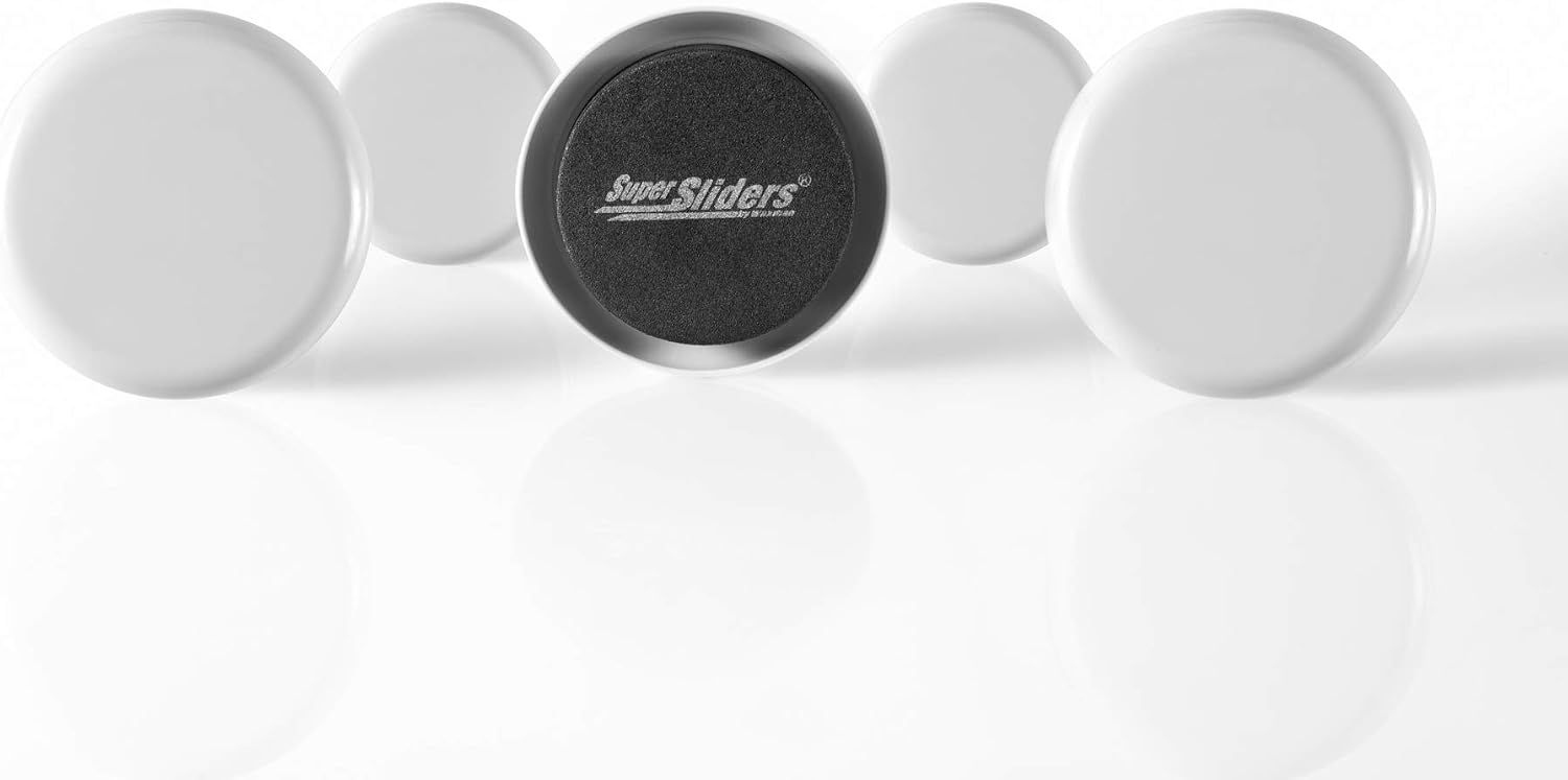 Effortless Moving with 2 1/2" Round Reusable Furniture Sliders - 8 Pack for Easy Relocation on Carpet