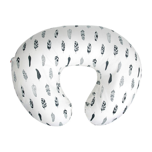BABY Nursing Pillow Cover Slipcover,Soft and Comfortable,Feathers Design,Maternity Breastfeeding Newborn Infant Feeding Cushion Cover ZT01