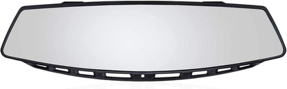 Universal 12 Inch Interior Clip on Panoramic Rearview Car Wide Angle Mirror, anti Glare, Clear Tint