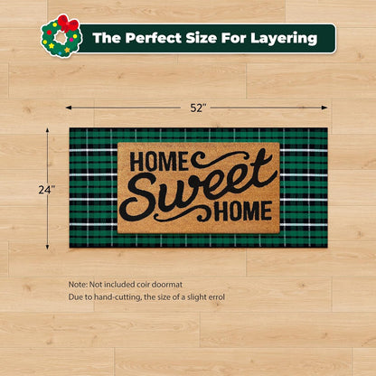 Buffalo Plaid Rug 8X10 Ft  Washable Black and White Checkered Area Rug Cotton Woven Farmhouse Living Room Rug Clearance Indoor Outdoor Large Patio Rug for Dining Room/Bedroom